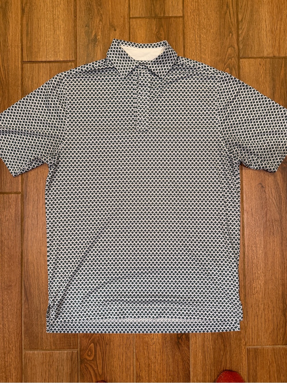 FootJoy Navy Patterned Golf Polo / men’s medium